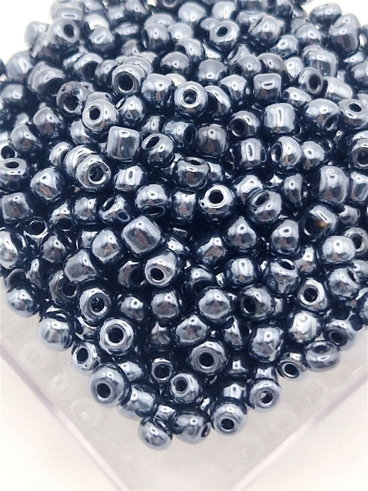 Mărgele de nisip negru-hematit 4mm [1]