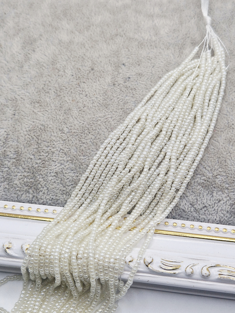 Margele nisip calibrate, Ivory, 2mm [2]