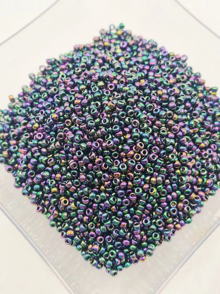 Miyuki 2mm, Metallic Dk. Variegated Iris 0455D - 5g [1]