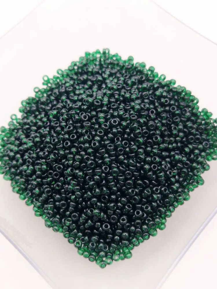 Miyuki 2mm, Transparent Dk Emerald - 5g [1]