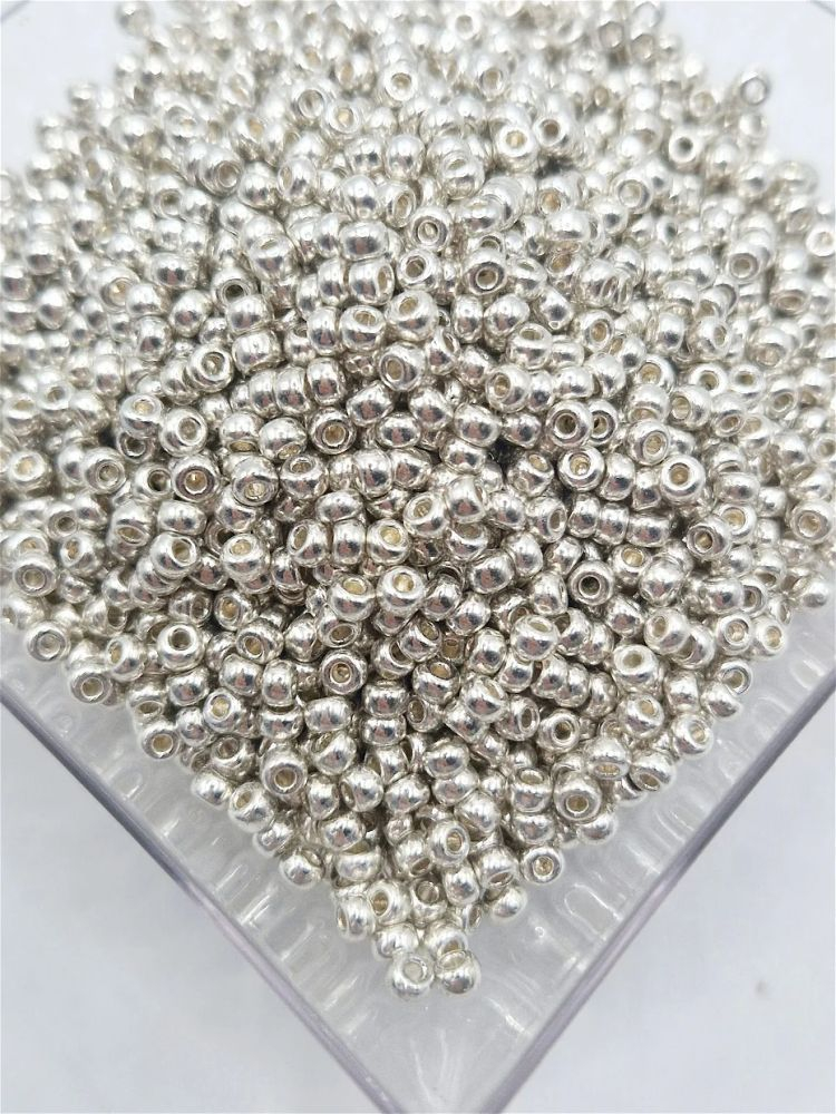 Miyuki 3mm, argintiu galvanizat -5g [1]
