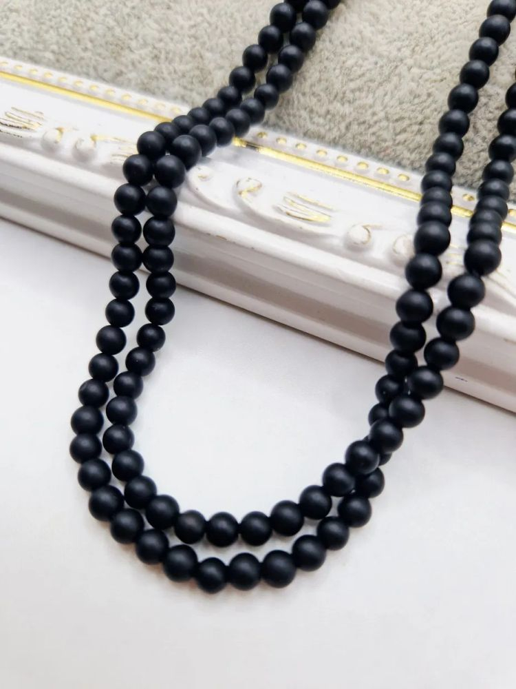 Onix mat negru 4mm - 1buc [1]