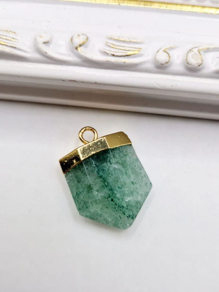 Pandantiv aventurin 20x16mm - 1 buc [2]