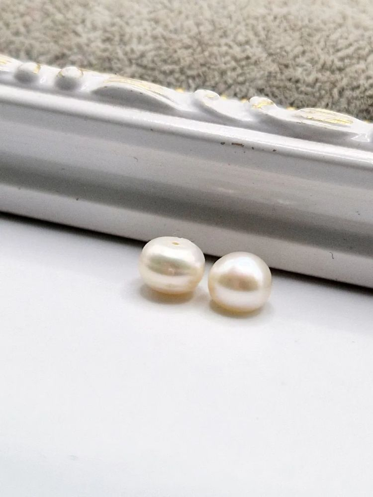 Perle buton cercei 8mm - 1 pereche [2]