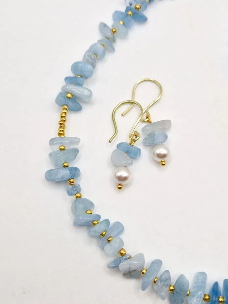 Set | Acvamarin | Colier și Cercei [2]