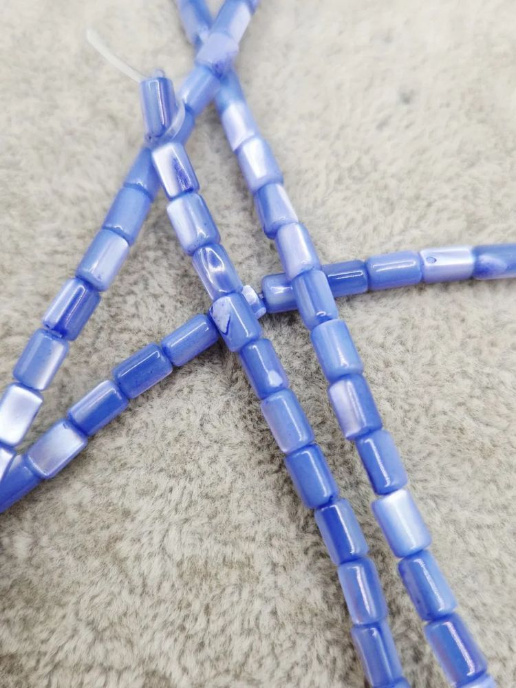 Sidef/scoică rondele 3x5mm albastru - 1 buc [2]