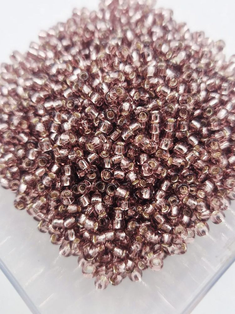 Toho 3mm, Silver Lined Amethyst - 10g [1]