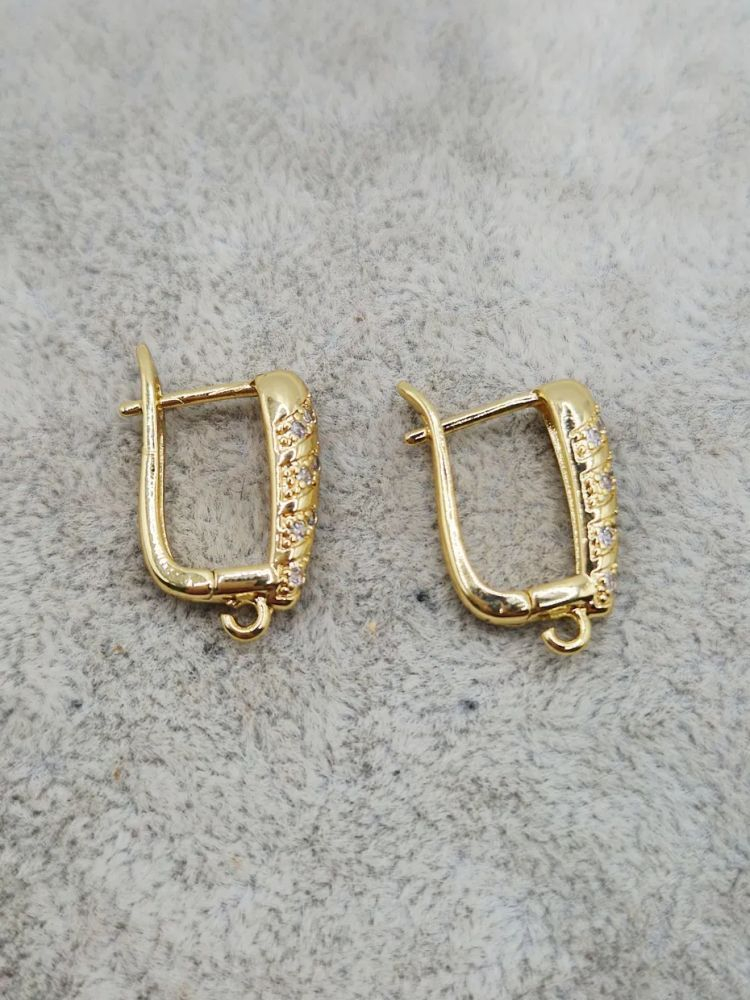 Tortiță cercei model 18k - 1 pereche [2]