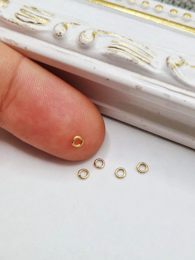 Zale închise aur filat 0.5x2.5mm - 1 buc [1]