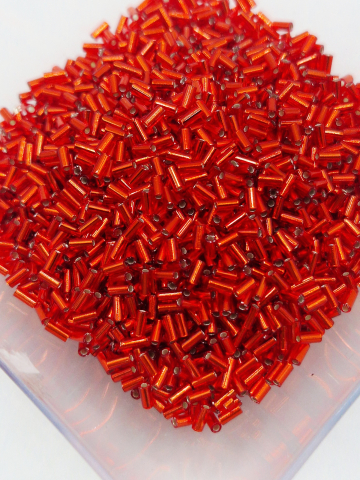 Tubulare - Miyuki tubulare 3x1.5mm, mici, Rosii