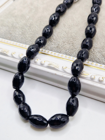 Onix - Onix butoias fatetat 14x9mm  ​​​​​​​Orificiu 1mm