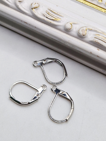 Aliaj argintiu deschis - Tortițe argintii, 13x10mm - 1 buc