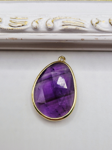 PANDANTIVE - Pandantiv petala ametist 