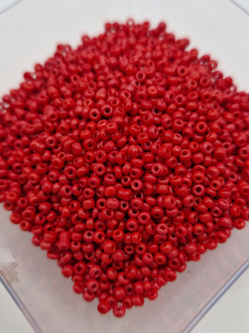 Mărgele de nisip/sticlă 2mm - Margele de nisip rosu visina 2mm