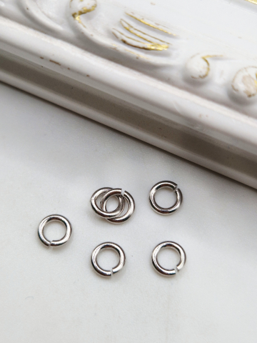 Argint - Za deschisa argint 5x1mm - 1 buc za