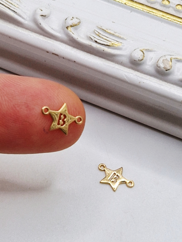 ACCESORII - Link litera B steluta 9x6mm - 1 buc stea
