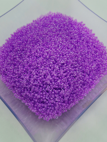 Miyuki 15/0 - Miyuki 1.5mm Violet Lined Crystal 0222- 5g Orificiu 0.7mm Aprox. 1347 bucăți