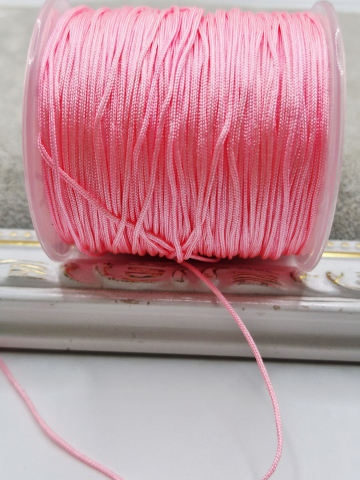 Șnur - Snur roz neon, 1mm - 1 m