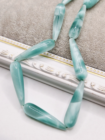 Angelit - Angelit verde lacrima 40x10mm - 1 buc angelit