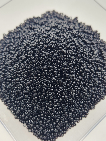Miyuki 15/0 - Miyuki 1.5mm Black 0401- 5g Orificiu 0.7mm Aprox. 1347 bucăți