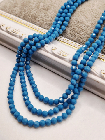 MĂRGELE - Cristale rondele bleu 4mm