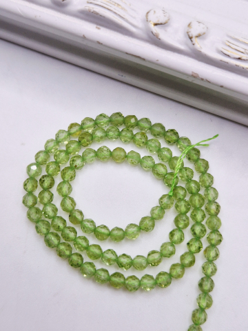 Peridot - Peridot fatetat 3mm - 1 sir 19cm