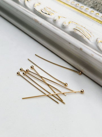 Aur filat - Ac cu bumb aur filat 0.5x25.4mm - 1 buc