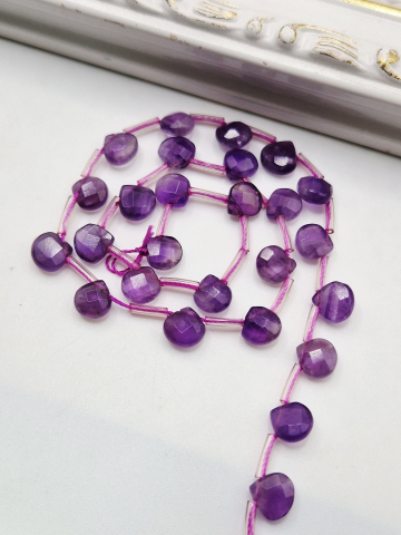 Ametist - Ametist briolete 7mm