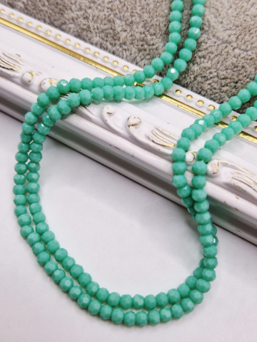 MĂRGELE - Cristale rondele verde deschis 3mm