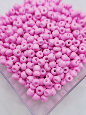 Mărgele de nisip/sticlă 4mm - Mărgele de nisip / sticlă, roz de 4mm Pachet de 30g, aprox. 409 bucăți