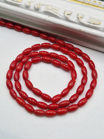 Coral - Coral bob de orez 6x3mm