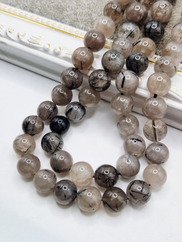 Agate - Agate gri de 10mm.