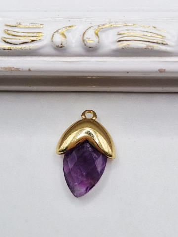 PANDANTIVE - Pandantiv ghinda ametist  20x12mm