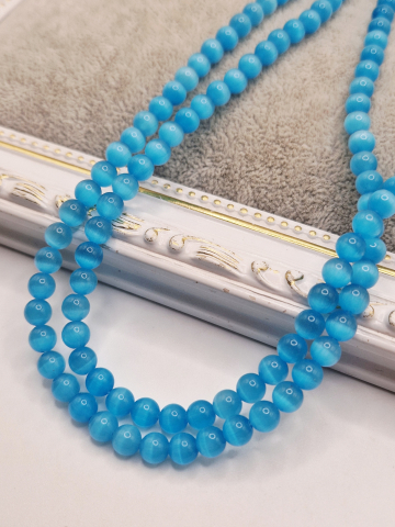 Ochi de pisica - Ochi de pisică bleu de 6mm - 1 buc