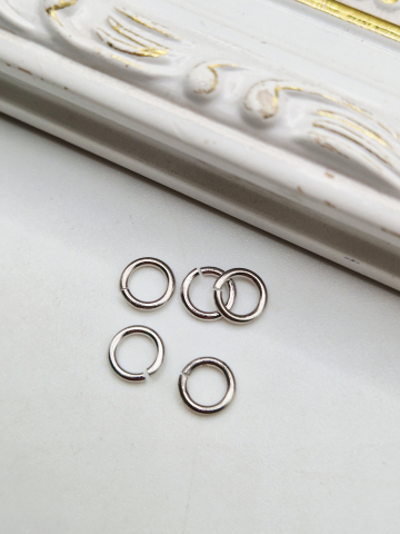 Argint - Za din argint deschisa cu grosime de 1mm si 6mm diametru - 1 buc