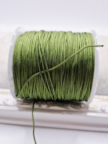 Șnur - Snur matasos kaki deschis 1mm - 1m