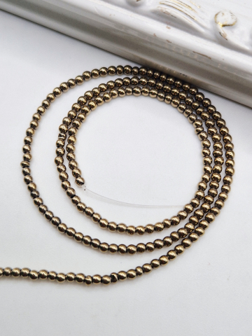 Hematit - Hematit sfera aurie 2mm - 1 buc sfera