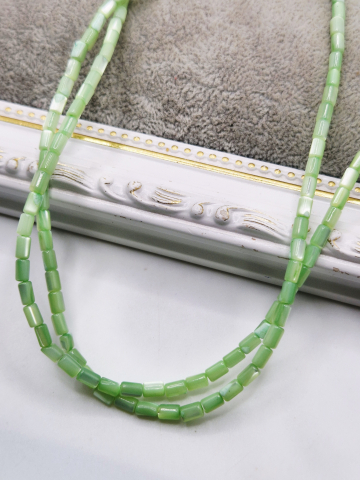 Scoica - Sidef rondele 3x5mm verde deschis - 1 sir 19cm