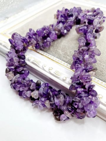 Chipsuri - Ametist, chips mediu, 26cm - 1 șirag