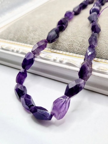 Ametist - Ametist fațetat 10x16.5mm- 1 buc