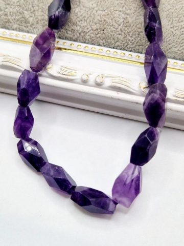 Ametist fațetat 10x16.5mm- 1 buc [1]