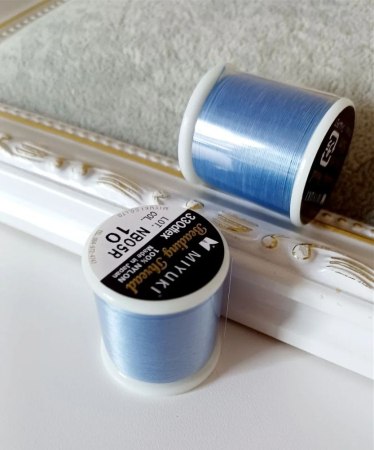 MIYUKI - Ață Miyuki, albastră 50m, cod miata1 - 1 bobina