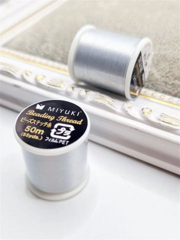 MIYUKI - Ață Miyuki, argintie 50m, cod miata7 - 1 bobină