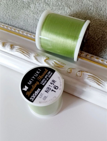 Ață - Ață Miyuki, verde 50m - 1 bobină