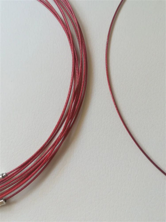 Bază colier fix, vișiniu - 1 buc [1]