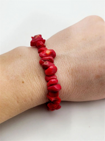 Brățări - Brățară din coral de mari dimensiuni