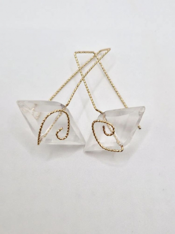 Cercei - Cercei din Aur si Cuarț