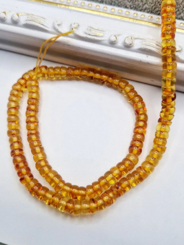 Chihlimbar - Chihlimbar rondele 5x2.5mm - 1 buc