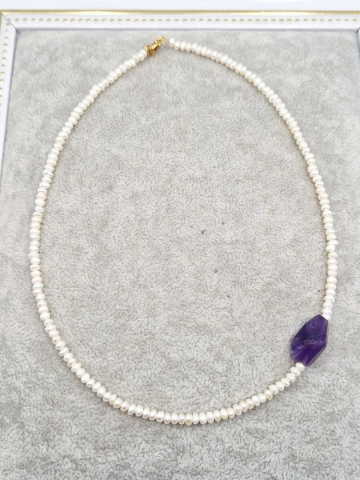 choker din perle si ametist [1]