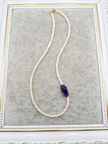 choker din perle si ametist [2]